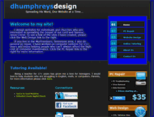 Tablet Screenshot of dhumphreysdesign.com